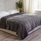 Κουβέρτα Αιγαίον My Blanket 220x240 / Charcoal Grey